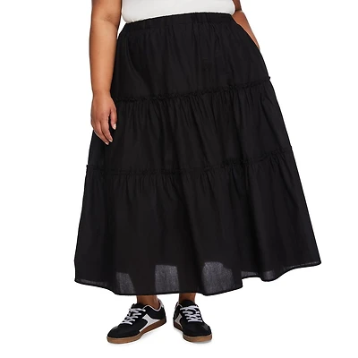 Jupe longue étagée Lane Bryant Plus pour femmes