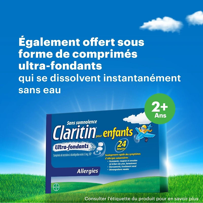 Claritin Kids Syrup Allergy Medicine - 24 Hour Non-Drowsy Kids Allergy Medication, Antihistamines For Kids, Fast Allergy Relief Of Itchy Watery Eyes, Sneezing, Runny Nose, Itchy Skin and Hives, 120 mL