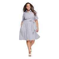 Lane Bryant Women'S Plus Shirt Midi Dress