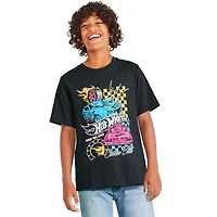 T-shirt à imprimé graphique Hot Wheels pour garçons