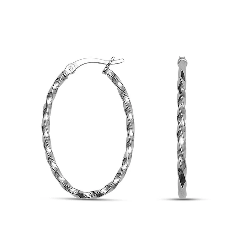 Charisma Sterling Silver Hoops