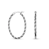 Charisma Sterling Silver Hoops