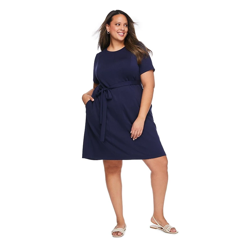 Robe à ceinture nouée Lane Bryant Plus pour femmes