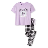 No Boundaries Women's Two Piece Pajama Set