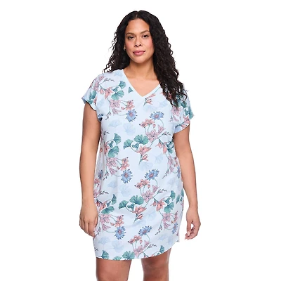 George Women's Plus V-Neck Nightshirt