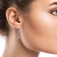 Charisma boucles d'oreilles pendantes en argent sterling