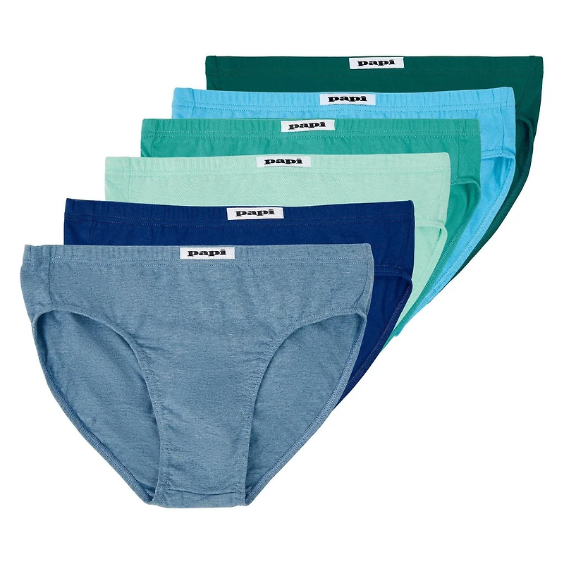 PAPI Slips Taille Basse En Coton Premium pour Hommes, Pacquet de 6