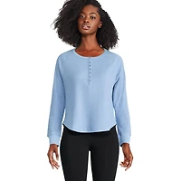 George Women's Waffle Henley