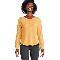 Haut henley gaufré George pour femmes