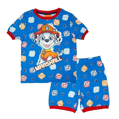 La Pat'Patrouille Ensemble pyjama 2 pièces culotte courte et t-shirt