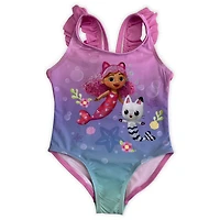 Gabby's Dollhouse Toddler Girls Swimsuit 1-Piece