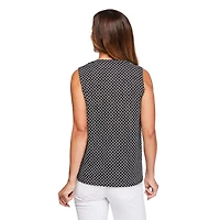Iyla Women's Crinkle Sleeveless Blouse