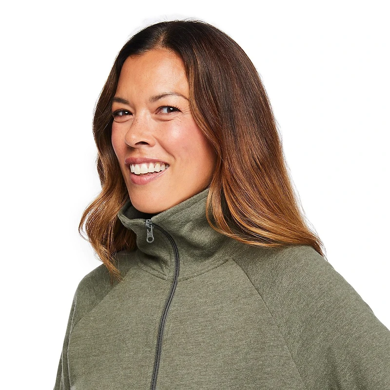Iyla Women's Full Zip Longline Athleisure Jacket
