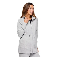 Iyla Women's Full Zip Longline Athleisure Jacket