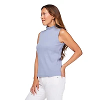 Haut côtelé à col droit Iyla pour femmes