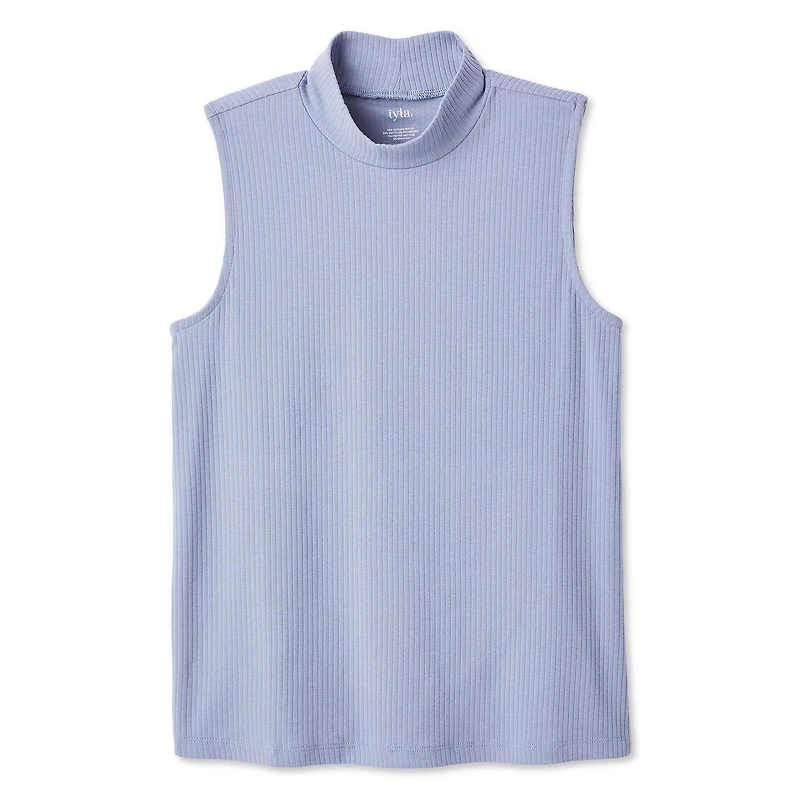 Haut côtelé à col droit Iyla pour femmes