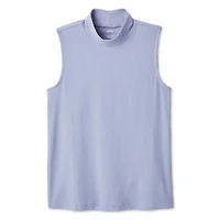 Haut côtelé à col droit Iyla pour femmes