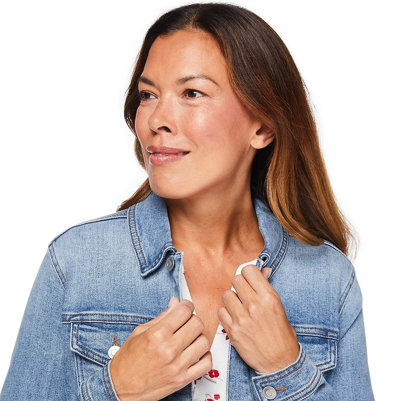 Veste de jean classique Iyla pour femmes