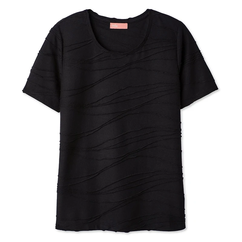 T-shirt à motif ondulé Iyla pour femmes