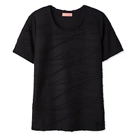 T-shirt à motif ondulé Iyla pour femmes