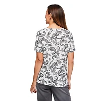 Iyla Women's Printed Jacquard Tee
