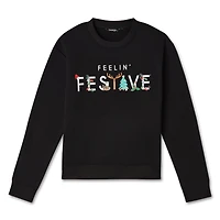 George Women's Ugly Christmas Light Up Fleece Sweatshirt