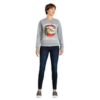 George Women's Ugly Christmas Light Up Fleece Sweatshirt
