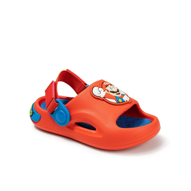 Toddler Boys Mario & Luigi Clog with Strap