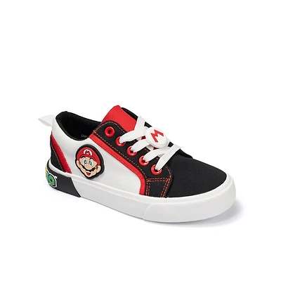 Baskets basses à lacets Mario et Luigi pour garçons (jeunes)