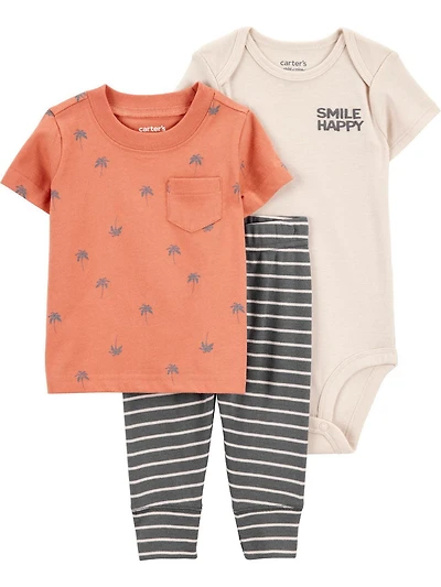 Carter's Child of Mine Baby Boys' 3 Piece Set - Palm Tree