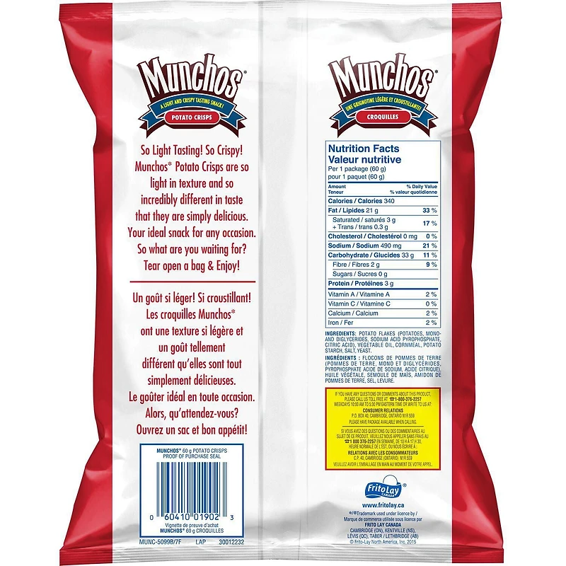 Croquilles Munchos 60g