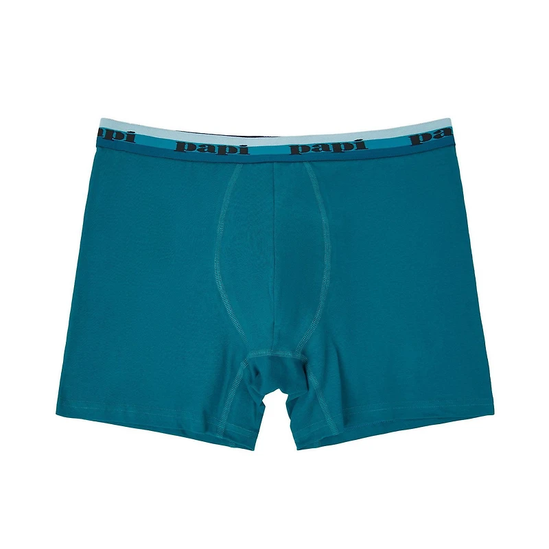 PAPI Men's Cotton Boxer Briefs, Pack of 4