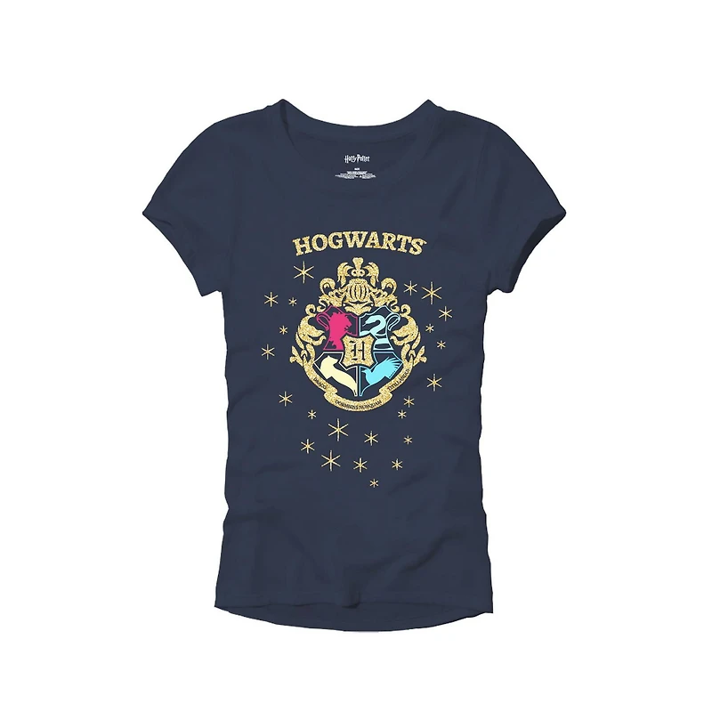 T-shirt Harry Potter Poudlard au-dessus des étoiles pour filles