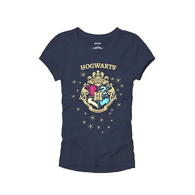 T-shirt Harry Potter Poudlard au-dessus des étoiles pour filles