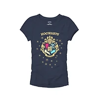 T-shirt Harry Potter Poudlard au-dessus des étoiles pour filles