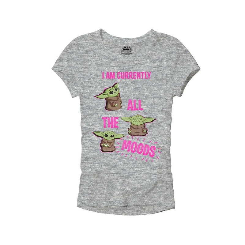 Girls Star Wars Mandalorian All The Moods T-Shirt