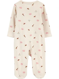 Carter's Child of Mine Sleep N Play Beige Safari pour bébé fille