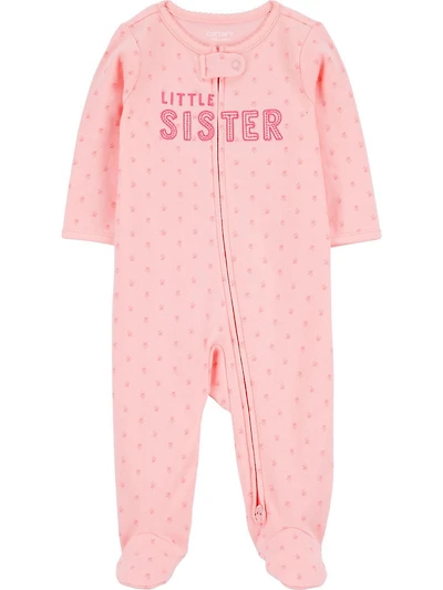 Carter's Child of Mine Sleep N Play Petite sœur florale pour bébé fille Prématuré - 6/9 mois