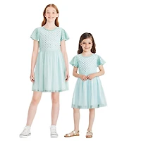 Robe en maille à paillettes George pour filles