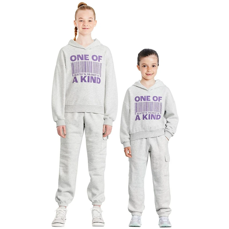 Haut à capuchon avec imprimé graphique George pour filles