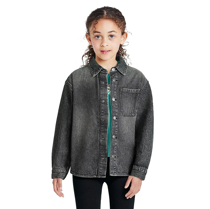 Chemise en denim à manches longues George pour garçons