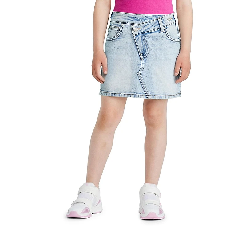 George Girls' Asymmetrical Waist Denim Skirt