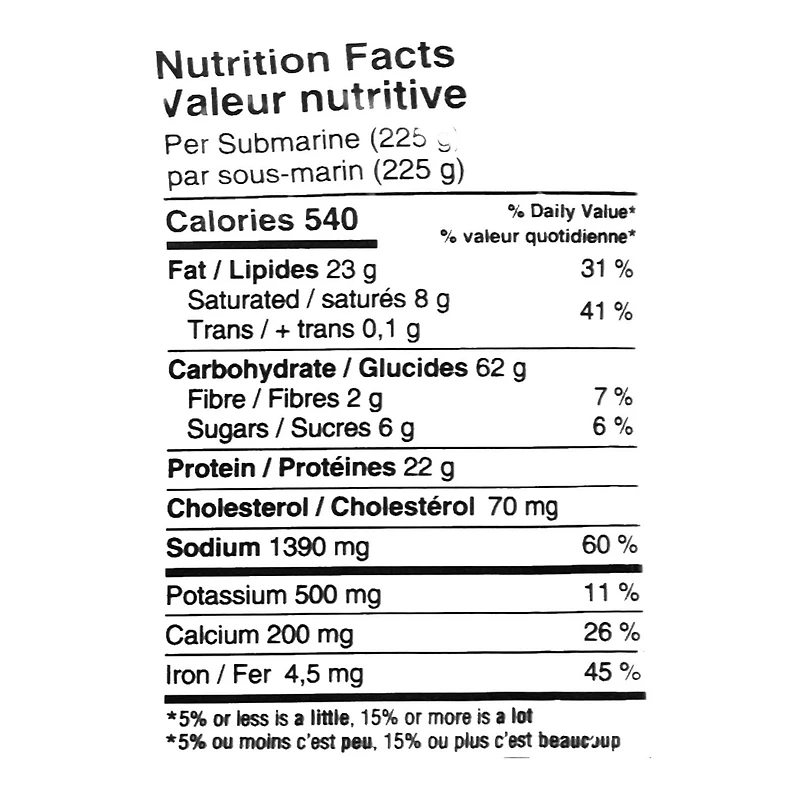 Sous-marin pizza Martel