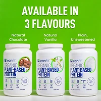 LEANFIT ORGANIC PLANT-BASED PROTEIN™ Chocolate 715g - Organic Plant Protein Powder, 21g Protein Per Serving, Vegan, Gluten-Free, Soy-Free, Non-GMO, Sugar-Free, Complete Amino Acid Profile