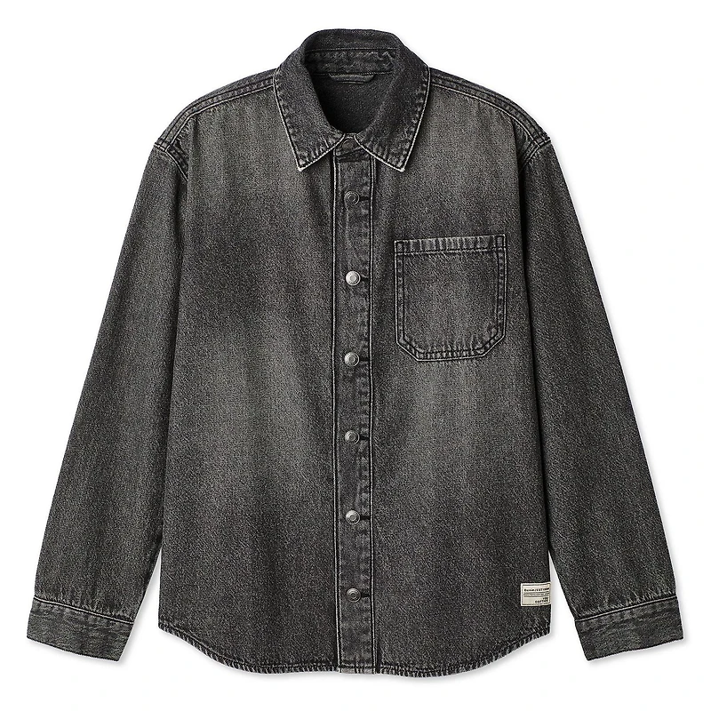 Chemise en denim à manches longues George pour garçons