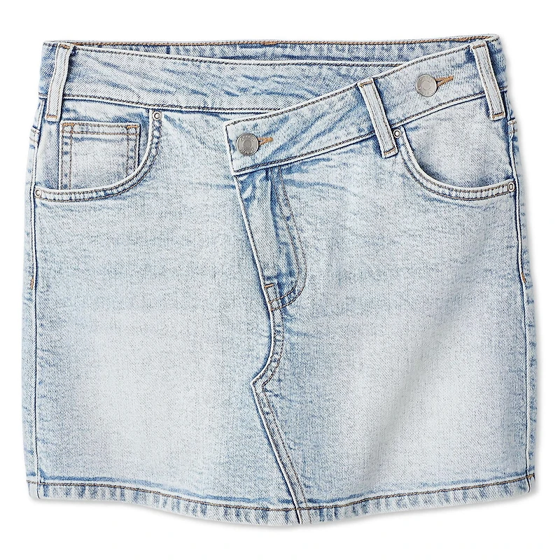 George Girls' Asymmetrical Waist Denim Skirt