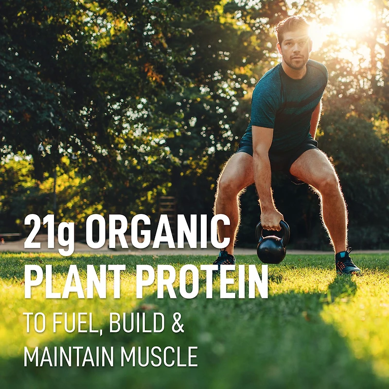 LEANFIT ORGANIC PLANT-BASED PROTEIN™ Chocolate 715g - Organic Plant Protein Powder, 21g Protein Per Serving, Vegan, Gluten-Free, Soy-Free, Non-GMO, Sugar-Free, Complete Amino Acid Profile