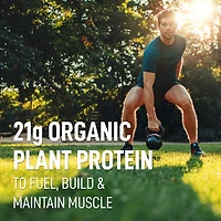 LEANFIT ORGANIC PLANT-BASED PROTEIN™ Chocolate 715g - Organic Plant Protein Powder, 21g Protein Per Serving, Vegan, Gluten-Free, Soy-Free, Non-GMO, Sugar-Free, Complete Amino Acid Profile