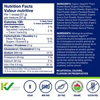 LEANFIT ORGANIC PLANT-BASED PROTEIN™ Chocolate 715g - Organic Plant Protein Powder, 21g Protein Per Serving, Vegan, Gluten-Free, Soy-Free, Non-GMO, Sugar-Free, Complete Amino Acid Profile