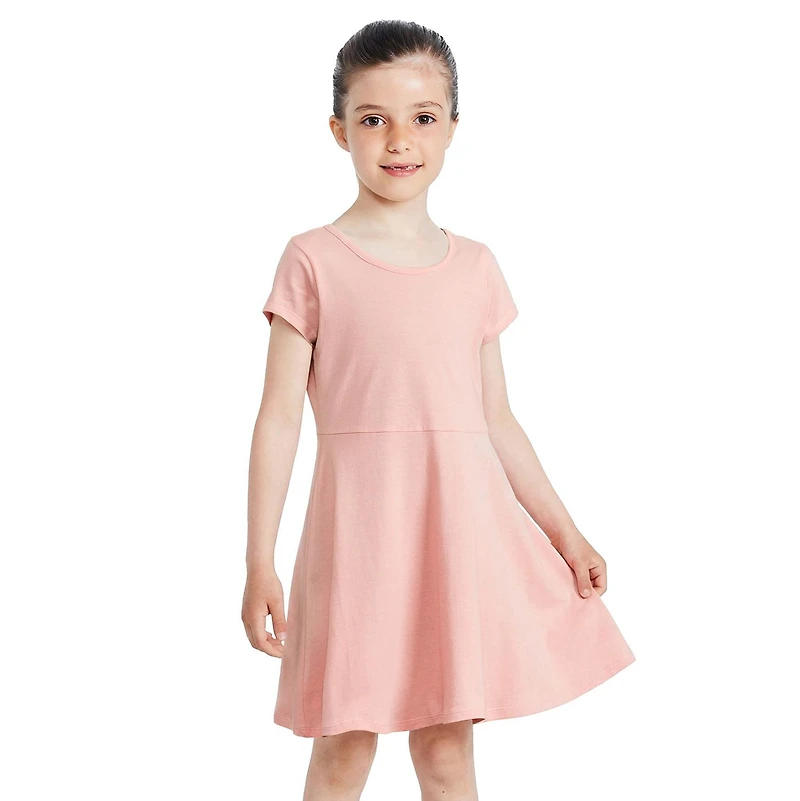George Girls' Short-Sleeve Skater Dress